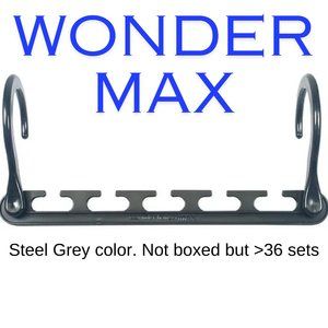 Wonder Max Hangers Steel Grey Color -  No Box - MORE THAN 36 SETS included